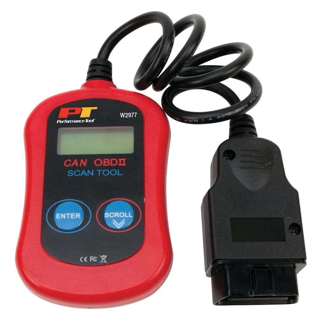 W2977 – PERFORM TOOL Diagnostic Scan Tool, Erases DTC Trouble Codes/ Resets The OBD2 System LCD Display